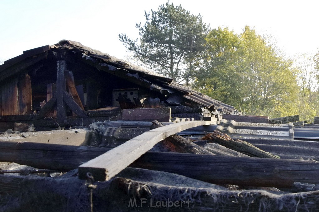 Feuer 1 brannten 3 Lauben Koeln Fuehlingen Kriegerhofstr P115.JPG - Miklos Laubert